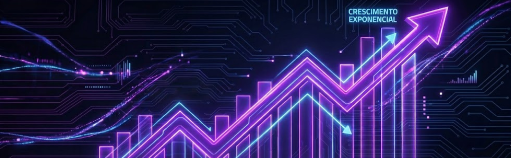 Gráfico de crescimento de leads dos clientes THM Web & Co.